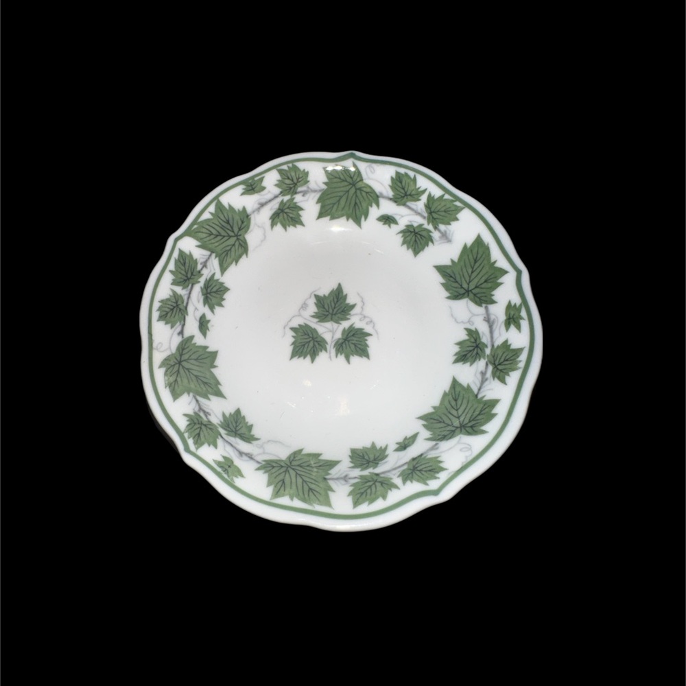 Vintage 1940’s Halsey Fine China Lorelei Sauce Bowl Rare Ivy Pattern